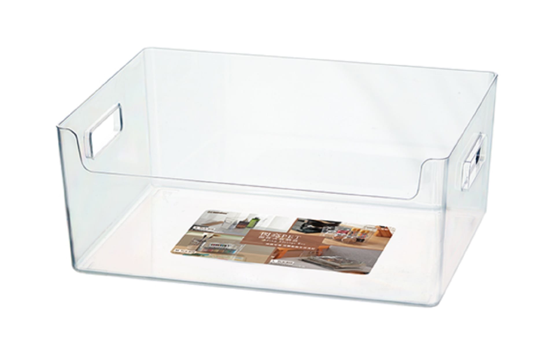 CLEAR STORAGE BOX WITH HANDLES KEYWAY 33.7X24X13.7CM TLS840