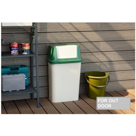 OUTDOOR GARBAGE BIN KEYWAY 45L CV452 GREEN