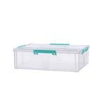STORAGE BOX WITH HANDLES&nbsp;KEYWAY 8L CC111 CLEAR 36.6x29x10.7CM