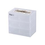 SMALL DRAWER BOX KEYWAY 6 COMPARTMENT 22.5x14.1x26CM DM3006 WHITE