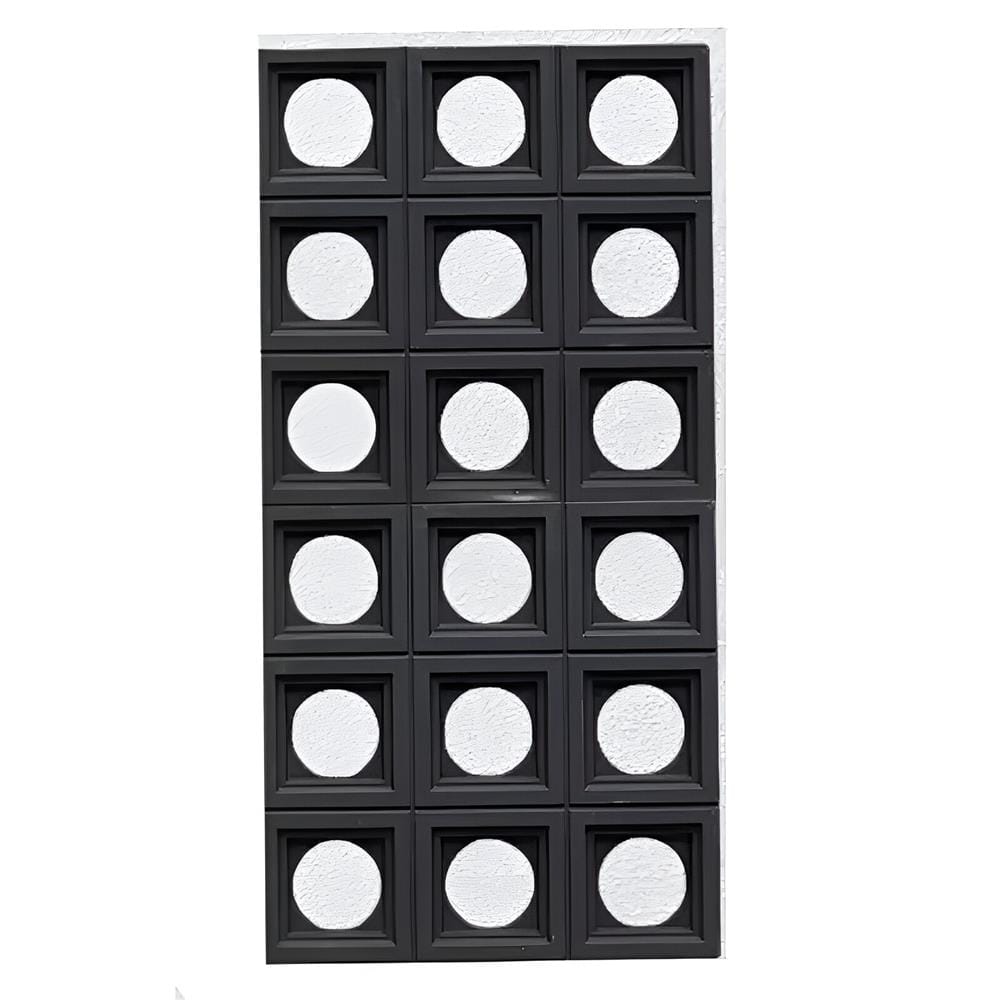 TARA PU STONE PANEL 120X60 CIRCULAR D007-4 VOLCANIC GREY