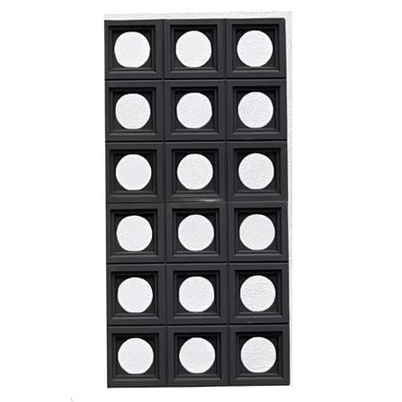TARA PU STONE PANEL 120X60 CIRCULAR D007-4 VOLCANIC GREY