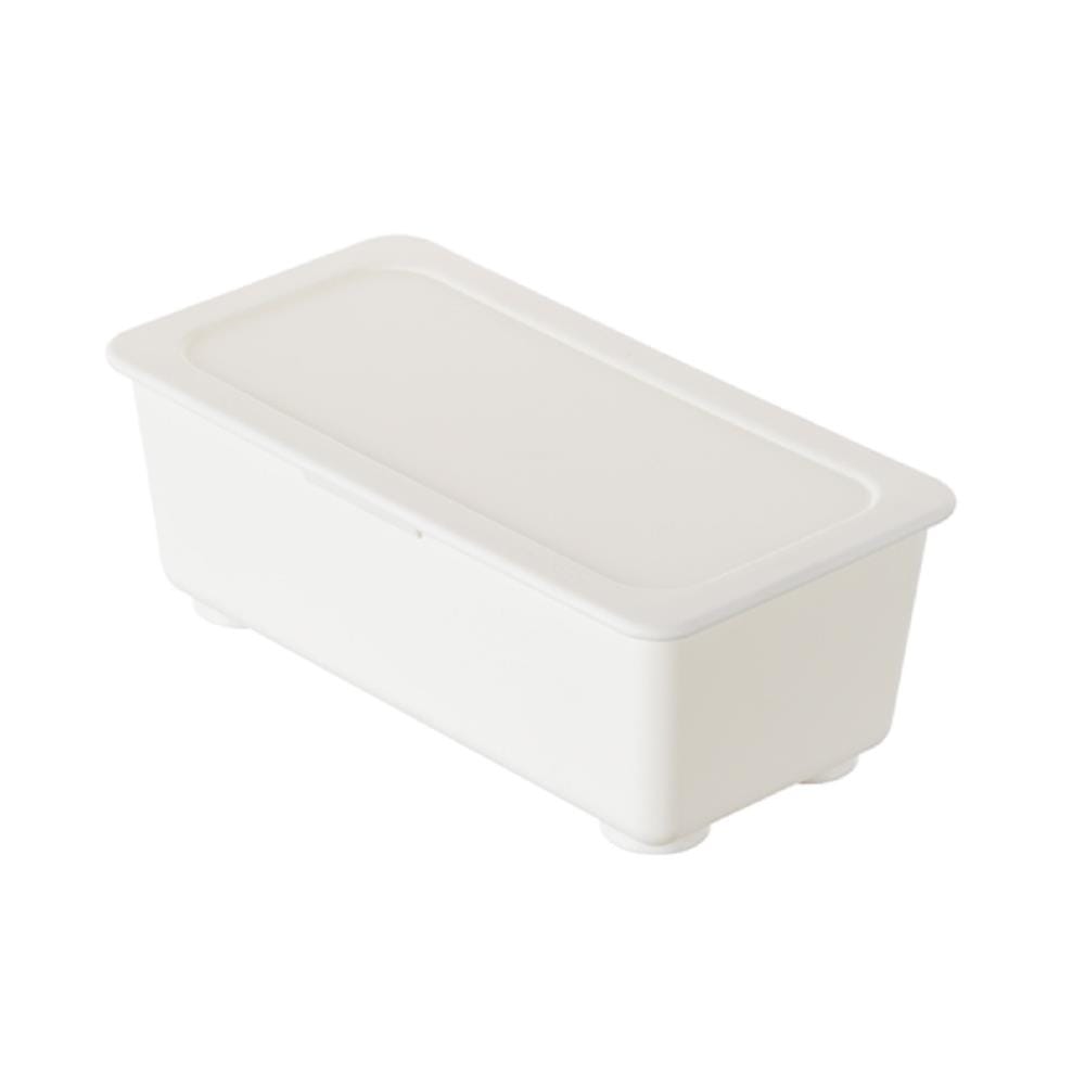 RECTANGULAR STORAGE BOX KEYWAY 20.2X11X7CM WHITE TLR8