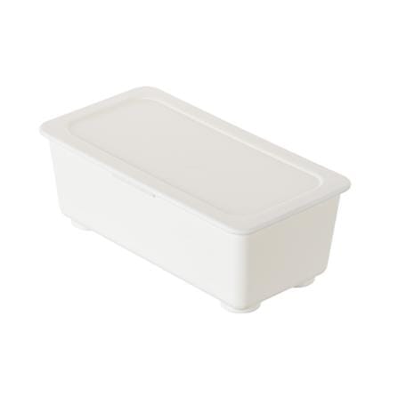 RECTANGULAR STORAGE BOX KEYWAY 20.2X11X7CM WHITE TLR8