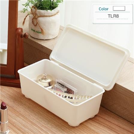 RECTANGULAR STORAGE BOX KEYWAY 20.2X11X7CM WHITE TLR8
