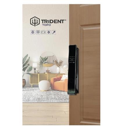 TRIDENT SMART DIGITAL PUSH & PULL LOCK TOPO BLACK