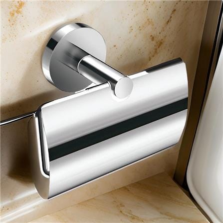 JOHNSON SUISSE TISSUE HOLDER WITH COVER WBBA100264CP POLISHED