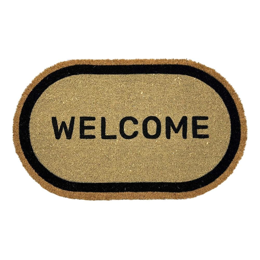HLS DUST MAT COIR CAPSULE 45X75CM BROWN