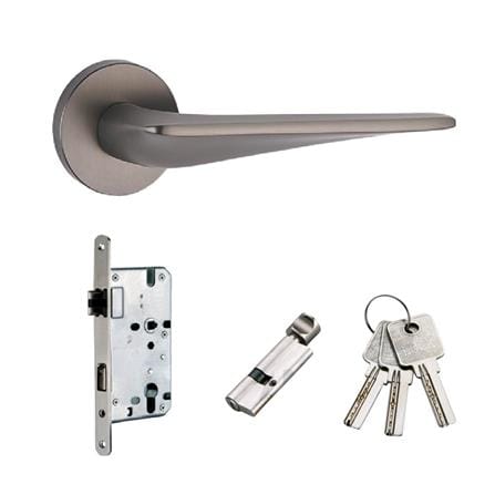 ARTSAFE DESIGN LEVER HANDLE MORTISE SET MLCSAS9011 DARK UMBER