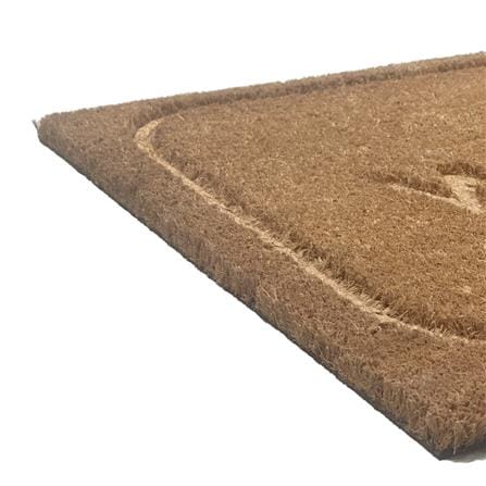 HLS DUST MAT COIR WELCOME 45X75CM BROWN