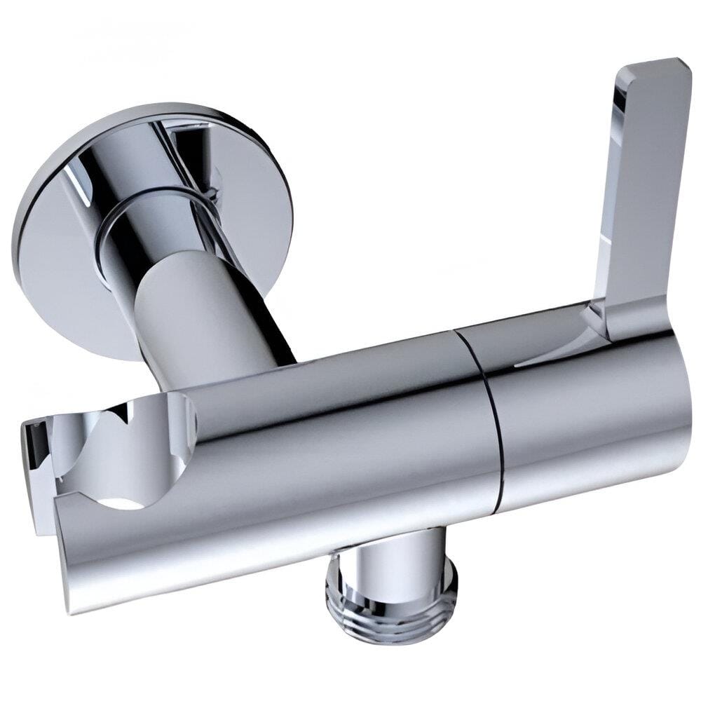 JOHNSON SUISSE LIRA 1/2" ANGLE VALVE WITH HANDSHOWER HOLDER WBFA301676CP