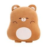 HLS PLUSH CUSHION B-BEAR 40CM BROWN