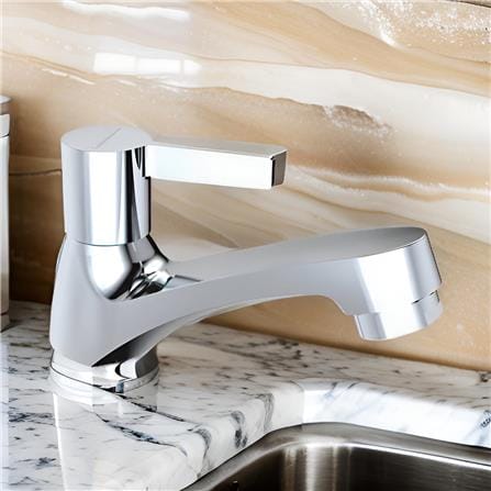 JOHNSON SUISSE LIRA 1/2" BASIN PILLAR TAP WBFA301666CP