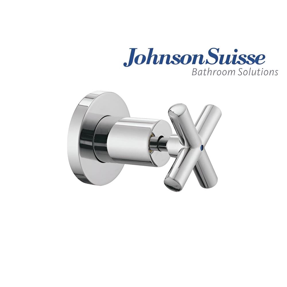 JOHNSON SUISSE ASTI-N 1/2" CROSS HANDLE STOP VALVE WBFA301684CP