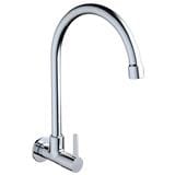 JOHNSON SUISSE LIRA 1/2" WALL SINK TAP WITH SWIVEL (ROUND) WBFA301673CP