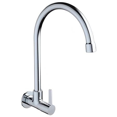 JOHNSON SUISSE LIRA 1/2" WALL SINK TAP WITH SWIVEL (ROUND) WBFA301673CP