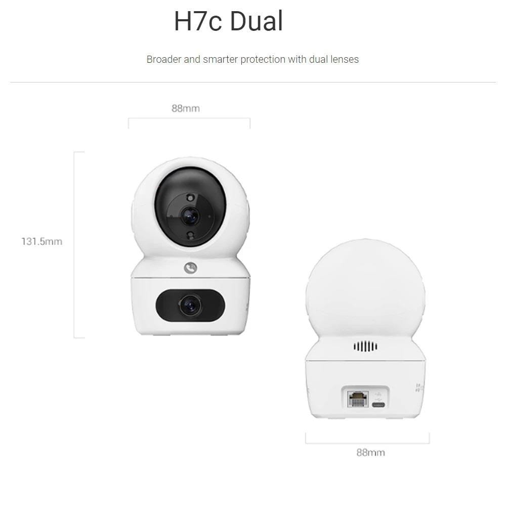 EZVIZ SMART HOME INDOOR CAMERA DUAL LENS H7C DUAL 4MP