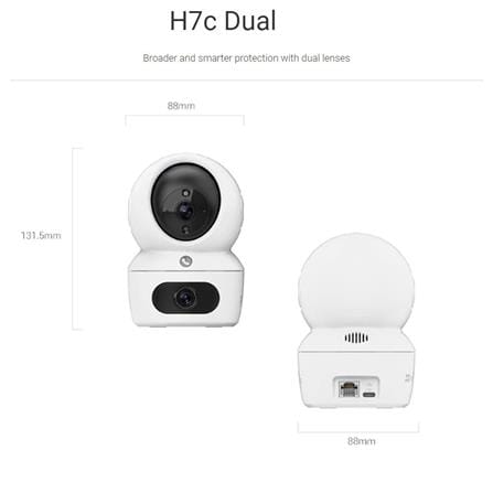 EZVIZ SMART HOME INDOOR CAMERA DUAL LENS H7C DUAL 4MP