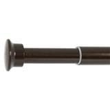 HLS CURTAIN ROD 19MM ENZO 120-210CM DARK BROWN