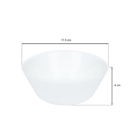 OPAL GLASS BOWL 4.5" KECH AURA WHITE