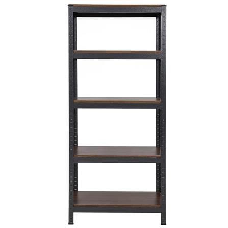5-TIER SHELVING UNIT FURDINI ZIR-5 BLACK/DARK WOOD PATTERN [EXCLUSIVE FROM HOMEPRO THAILAND]