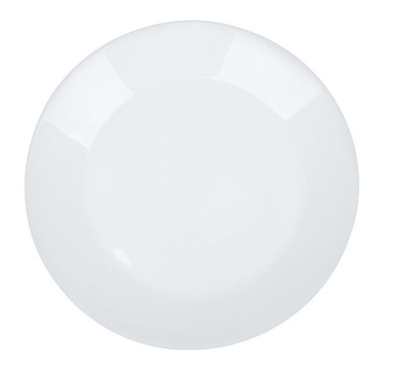PLATE ROUND OPAL GLASS 10" KECH AURA WHITE