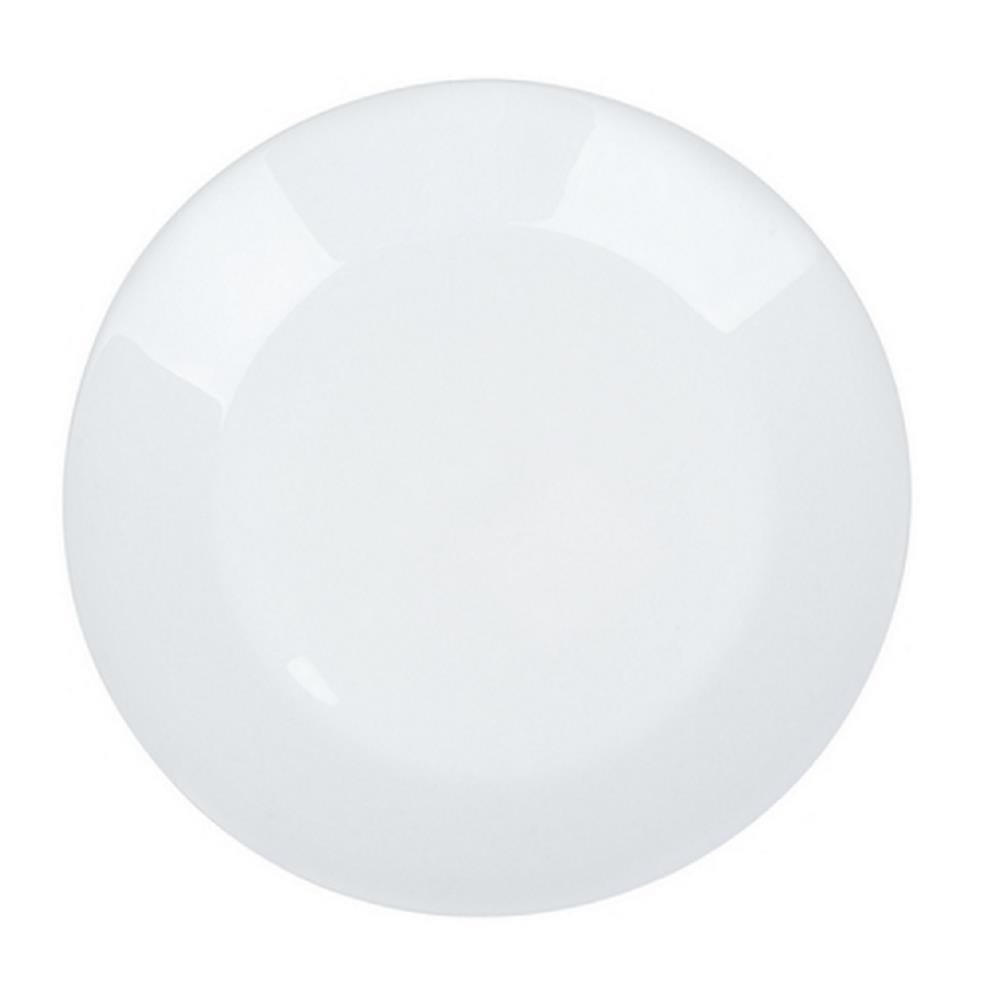 PLATE ROUND OPAL GLASS 10" KECH AURA WHITE
