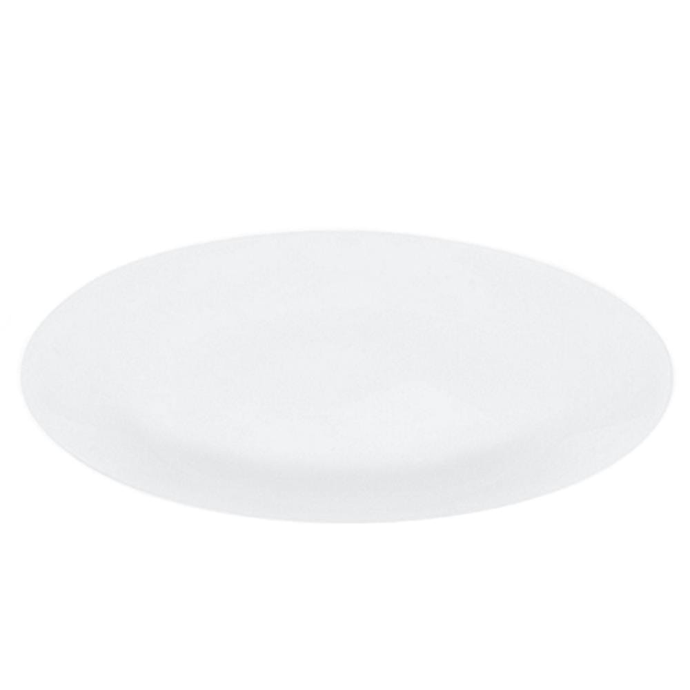 PLATE ROUND OPAL GLASS 10" KECH AURA WHITE