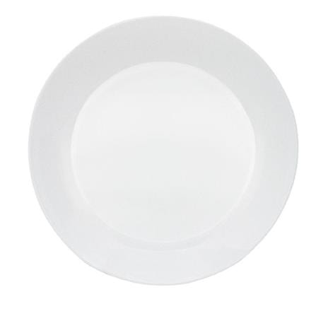 OPAL GLASS PLATE 7.5IN KECH AURA WHITE
