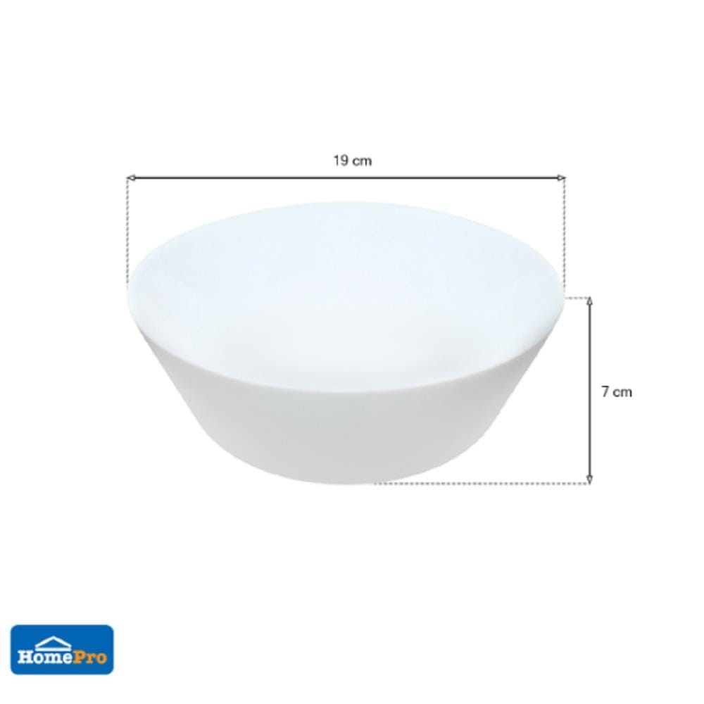 OPAL GLASS BOWL 7.5" KECH AURA WHITE