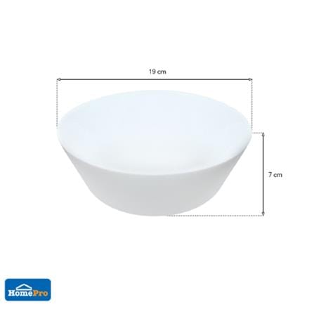 OPAL GLASS BOWL 7.5" KECH AURA WHITE