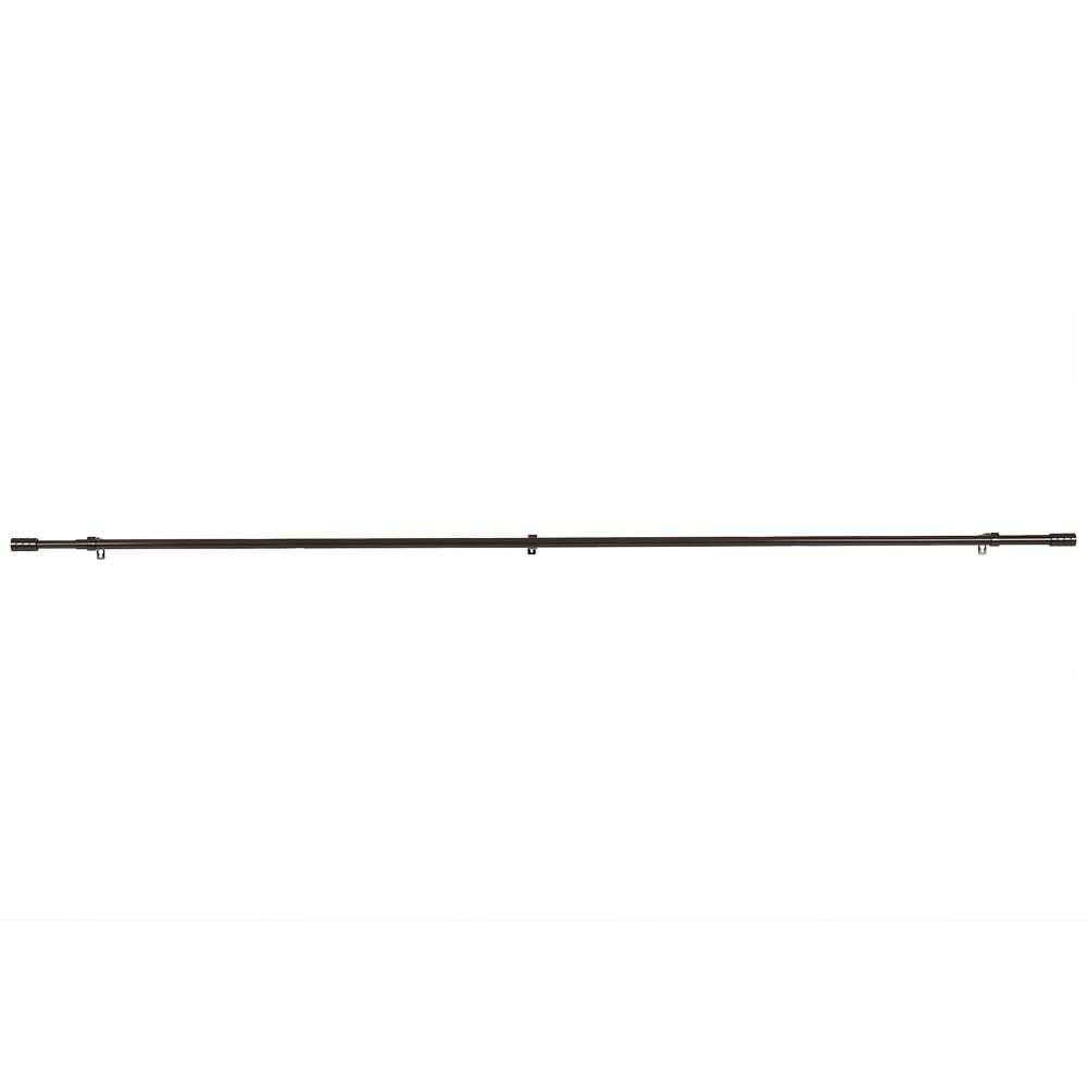 HLS CURTAIN ROD 19MM CANDERA 120-210CM DARK BROWN