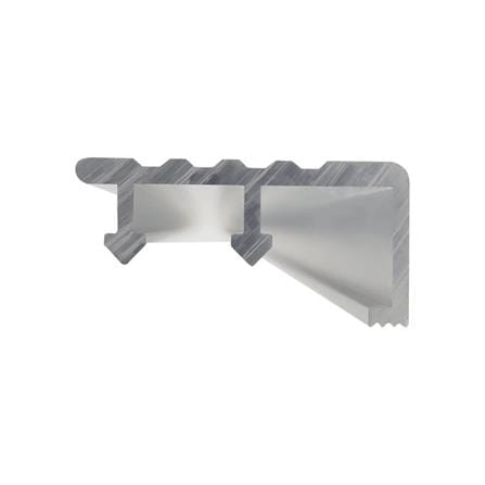 TARA STEP NOSING 40MM MATT SILVER 2M