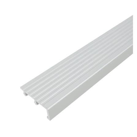 TARA STEP NOSING 50MM MATT SILVER 2M ALUMINIUM