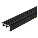 TARA STEP NOSING 40MM POLISHED BLACK 2M ALUMINUM