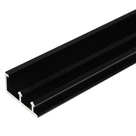 TARA STEP NOSING 40MM POLISHED BLACK 2M ALUMINUM