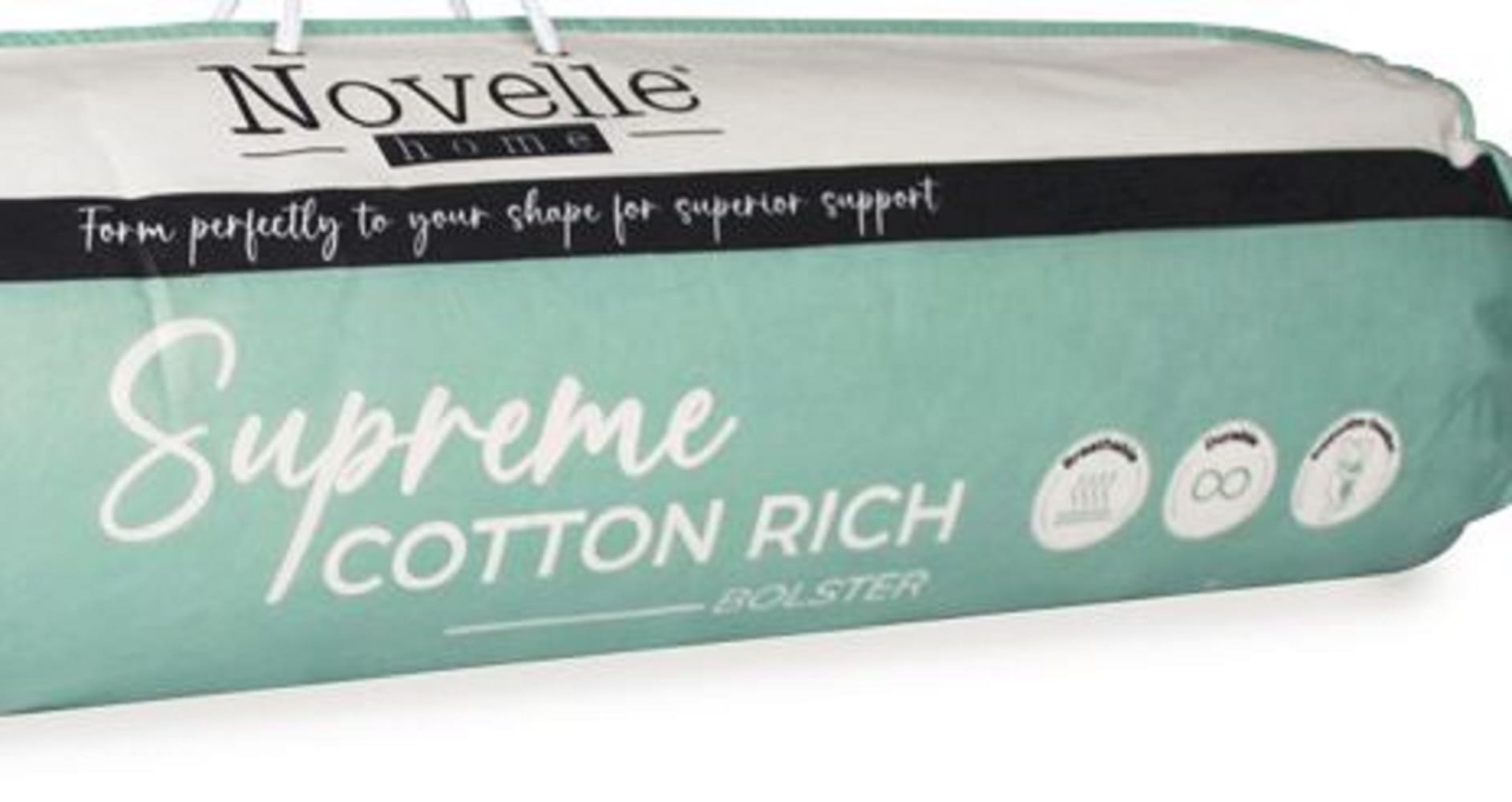 NOVELLE SUPREME COTTON RICH BOLSTER 38X94CM