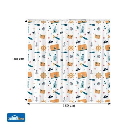 MOYA SHOWER CURTAIN MCDC00047 180x180CM WHITE
