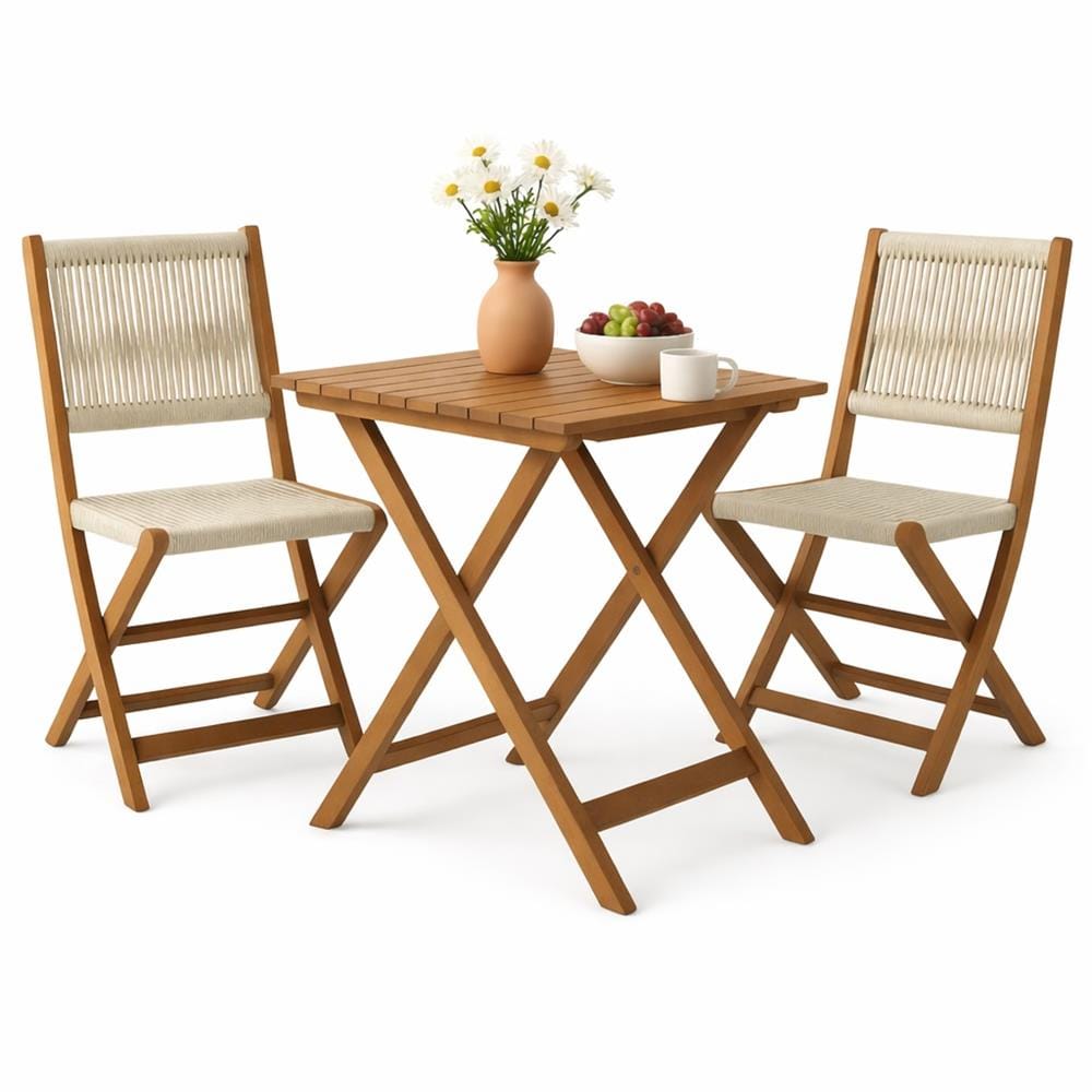CORDELL 2-SEAT OUTDOOR FURNITURE (T60CM SQUARE TABLE)