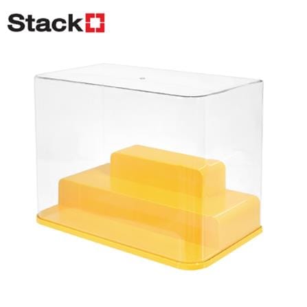 MODEL DISPLAY BOX STACKO 31X17.5X23CM YELLOW