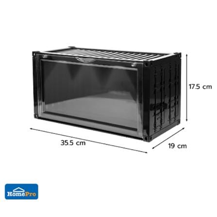 MODEL BOX WITH LIGHT STACKO 35.5X19X17.5CM BLACK