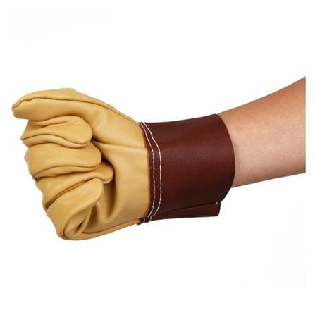PROSIRY SAFE GLOVES LEATHER HEAT RESISTANCE 10" BLACK/BROWN