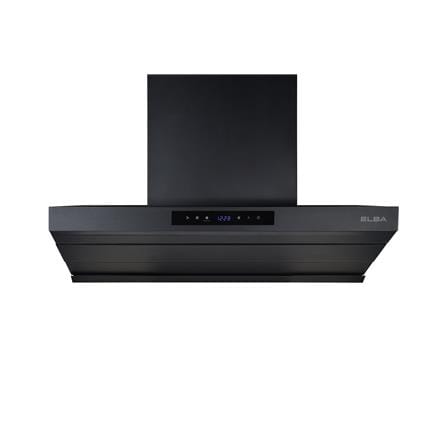 ELBA CHIMNEY HOOD EH-Q9695DC(BK) BLACK 90CM 2200M3/H BLDC MOTOR HOB-LINK TECHNOLOGY