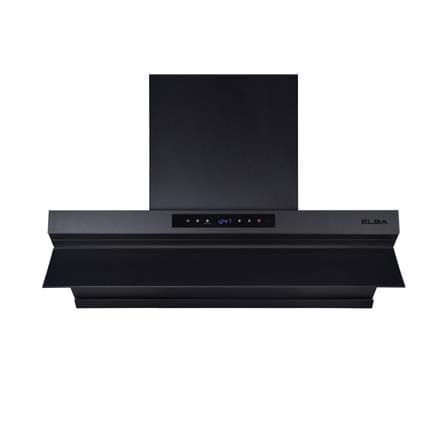 ELBA CHIMNEY HOOD EH-Q9695DC(BK) BLACK 90CM 2200M3/H BLDC MOTOR HOB-LINK TECHNOLOGY