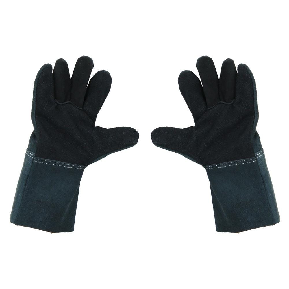 PROSIRY SAFE GLOVES LEATHER HEAT RESISTANCE 12" BLACK/GREY