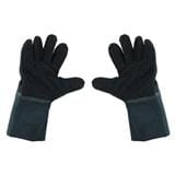 PROSIRY SAFE GLOVES LEATHER HEAT RESISTANCE 12" BLACK/GREY