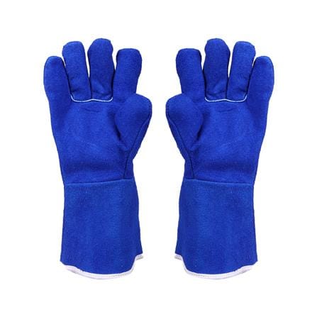 PROSIRY SAFE GLOVES LEATHER HEAT RESISTANCE 13" BLUE