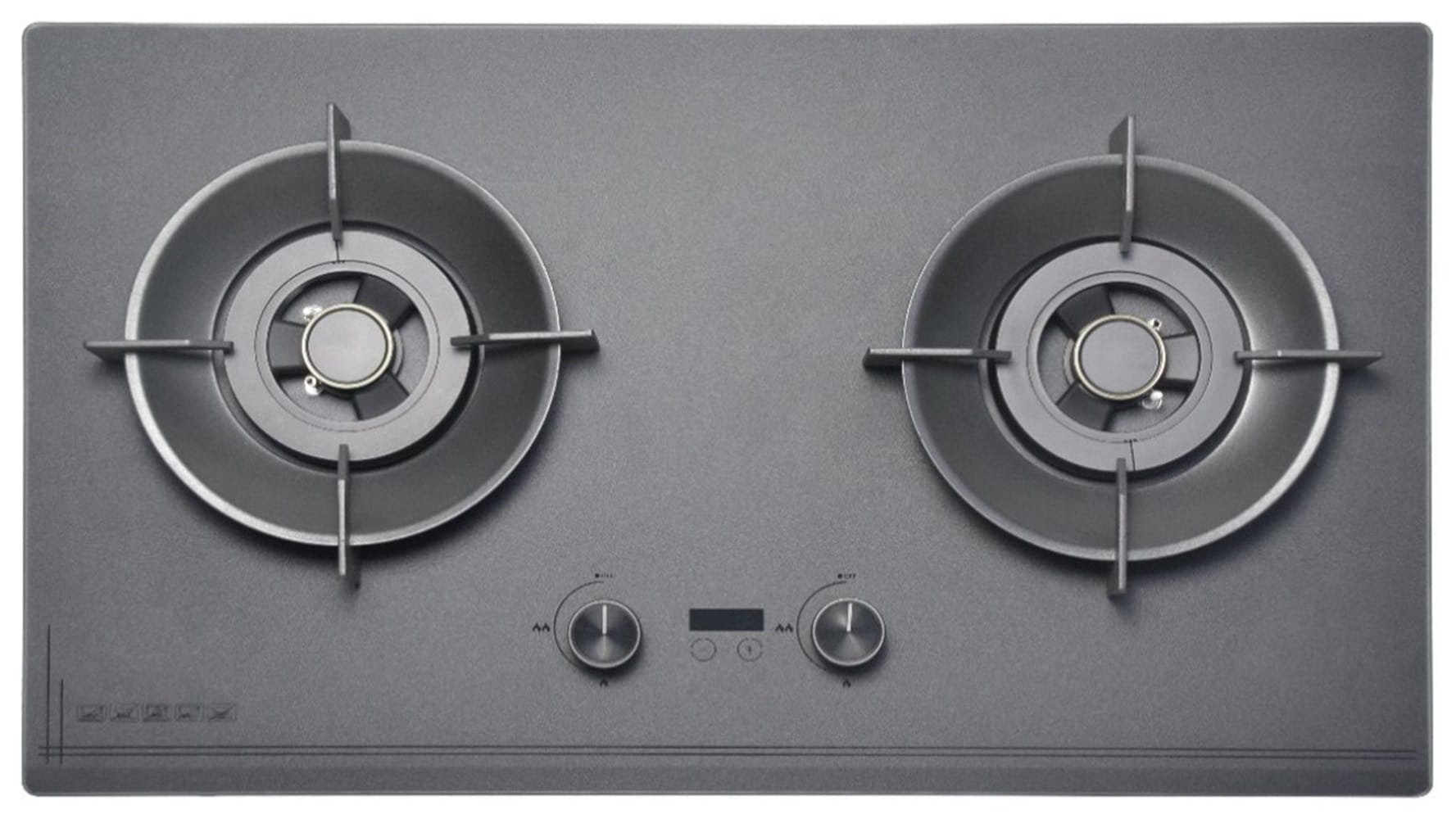 ELBA GAS HOB EGH-Q8622D(GR) 2BURNER 5.5KW 78CM HOB LINK TECHNOLOGY