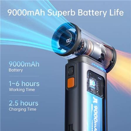 JISULIFE HANDHELD FAN ULTRA1 FA55-BW BROWN