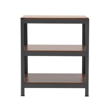 3-TIER SHELVING UNIT FURDINI ZIR BLACK/DARK WOOD [EXCLUSIVE FROM HOMEPRO THAILAND]